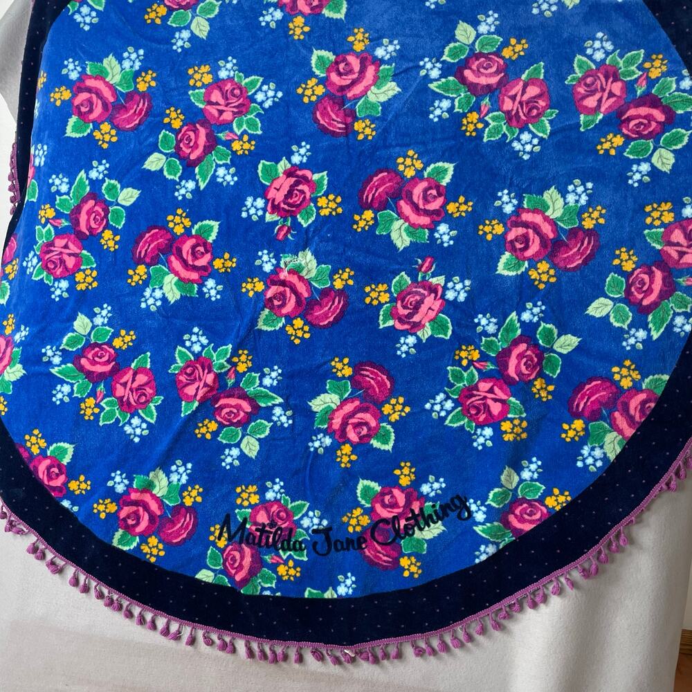 Matilda Jane Daydream Sweet Sunshine Lg Round Towel Floral 100% Cotton One Size